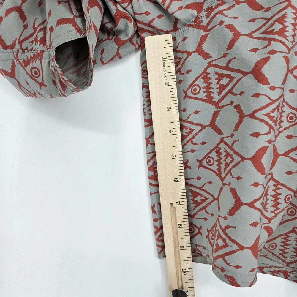 Patagonia Board Shorts Mens Sz 36 Swim Trunks Drawstring Gray Red Summer‎ Beach